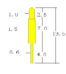 XYX-0107 long tail pin